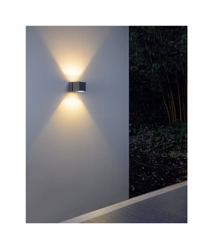1 Light Outdoor Wall Light, Silver-Grey, Ip44, G9