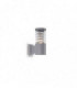 1 Light Outdoor Wall Light Grey IP44, E27