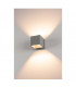 1 Light Outdoor Wall Light, Silver-Grey, Ip44, G9