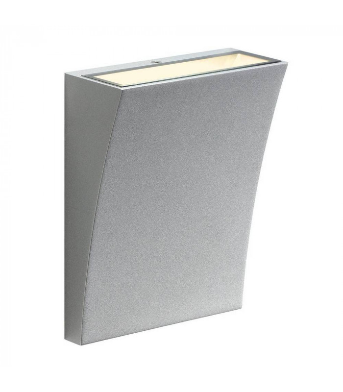 LED Outdoor Wall Light, 3000K, 100d, Silver Grey, Ip44
