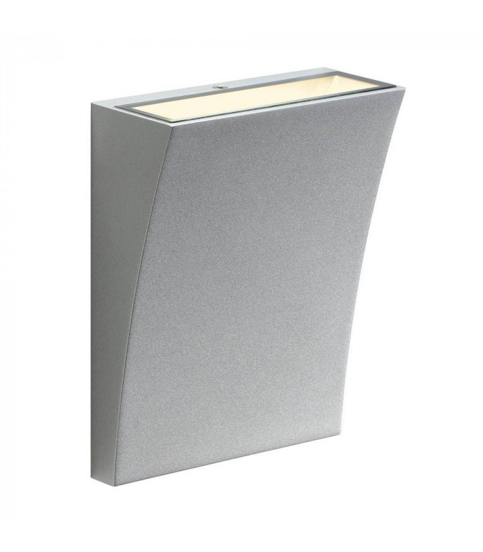 LED Outdoor Wall Light, 3000K, 100d, Silver Grey, Ip44