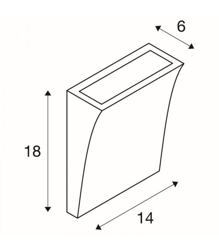 LED Outdoor Wall Light, 3000K, 100d, Anthracite, Ip44