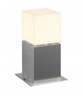 1 Light Square Outdoor Bollard, Stainless Steel 304, Ip44, E27