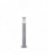 1 Light Outdoor Tall Bollard Grey IP44, E27