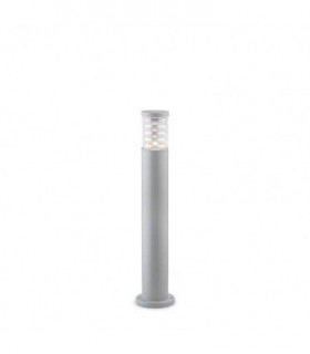 1 Light Outdoor Tall Bollard Grey IP44, E27