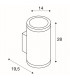 LED Outdoor Wall Light, Up, Down, Anthracitee, 3000K, Ip44