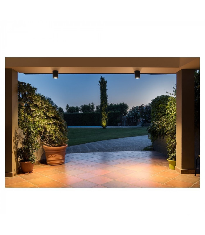 LED Outdoor Ceiling Light, Anthracitee, 3000K, Ip44