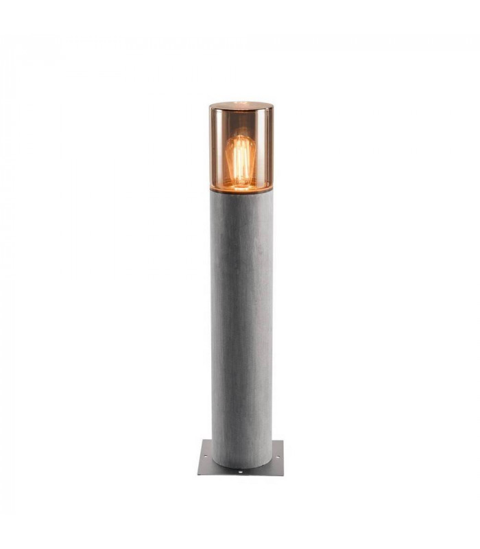 1 Light Lisenne Pole 70, E27, Grau, Ip54