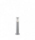1 Light Outdoor Short Bollard Grey IP44, E27