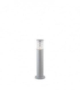 1 Light Outdoor Short Bollard Grey IP44, E27