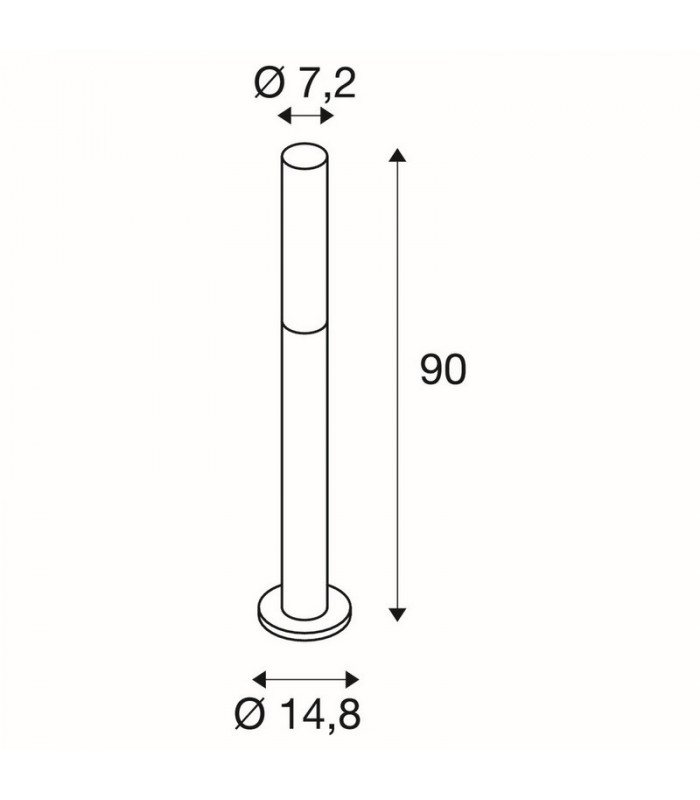 LED Outdoor Floor Stand, Anthracite, 3000K, Ip65