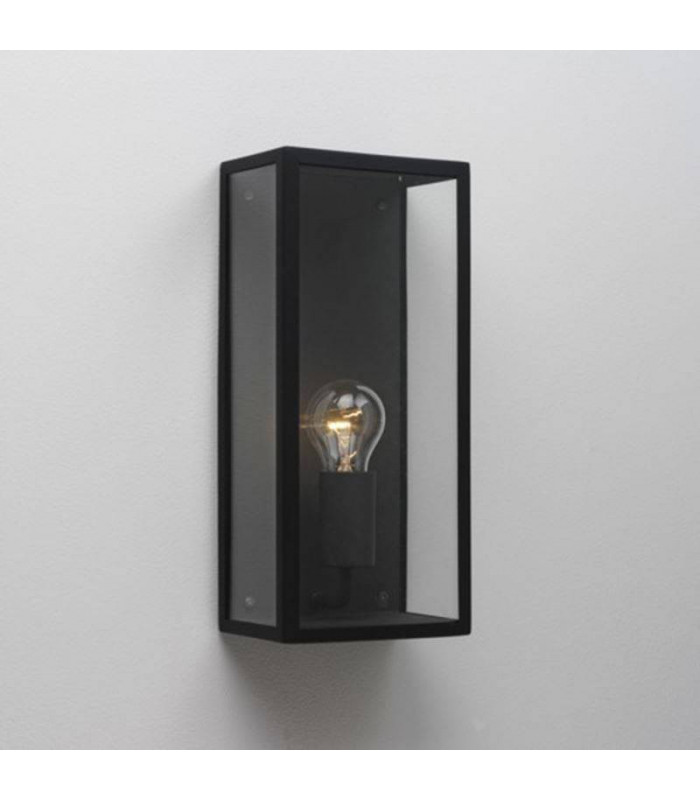 1 Light Outdoor Wall Lantern Black IP44, E27