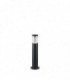 1 Light Outdoor Short Bollard Black IP44, E27