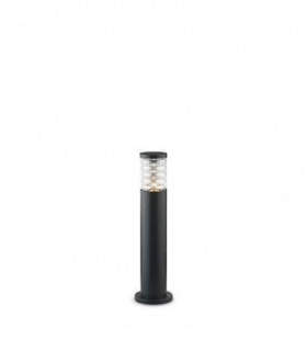 1 Light Outdoor Short Bollard Black IP44, E27