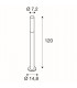 LED Outdoor Floor Stand, Anthracite, 3000K, Ip65