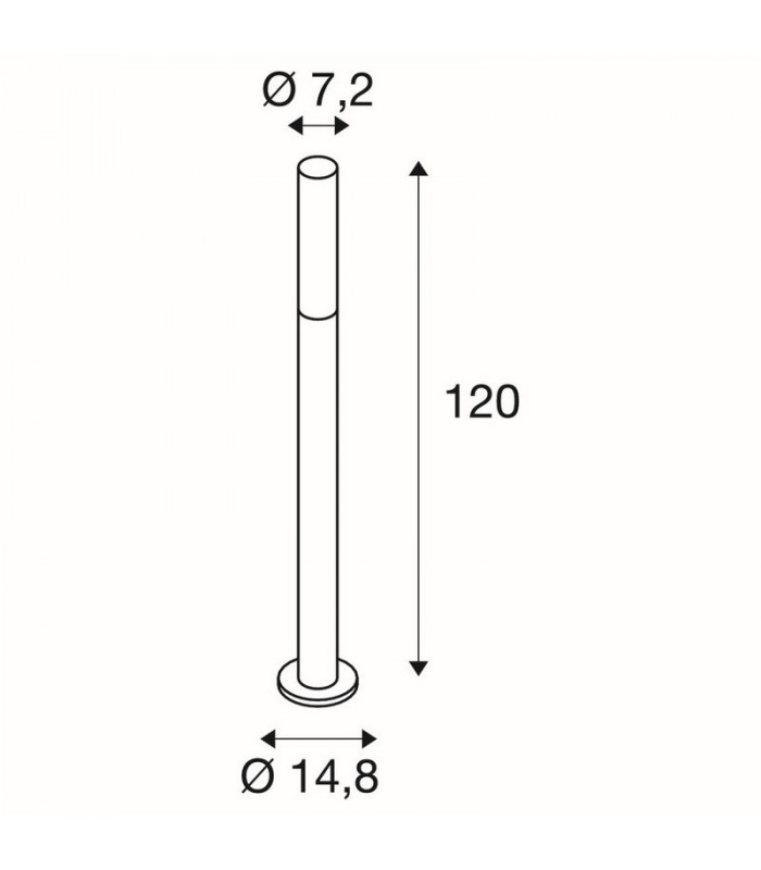 LED Outdoor Floor Stand, Anthracite, 3000K, Ip65