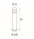 LED Outdoor Floor Stand, Anthracitee, 3000K, Ip44