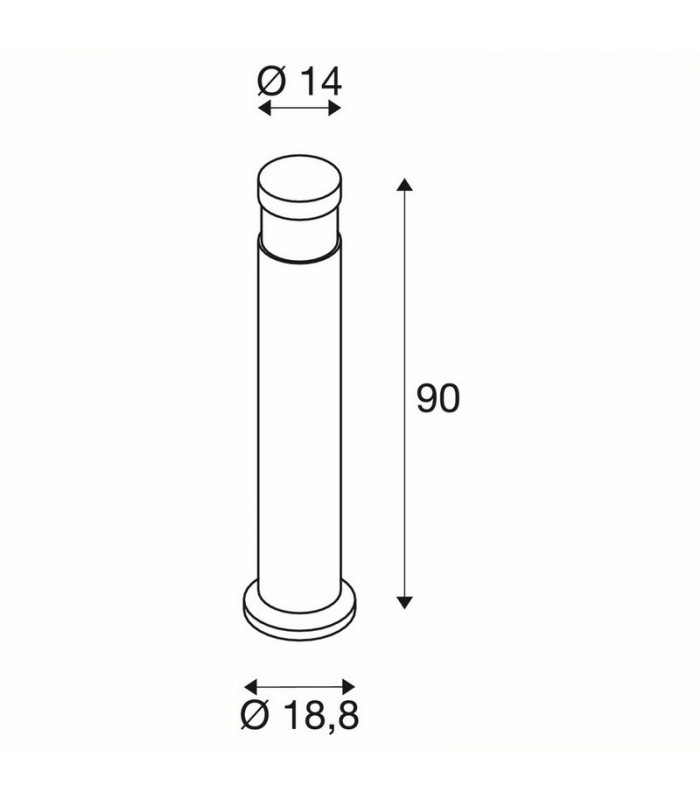 LED Outdoor Floor Stand, Anthracitee, 3000K, Ip44