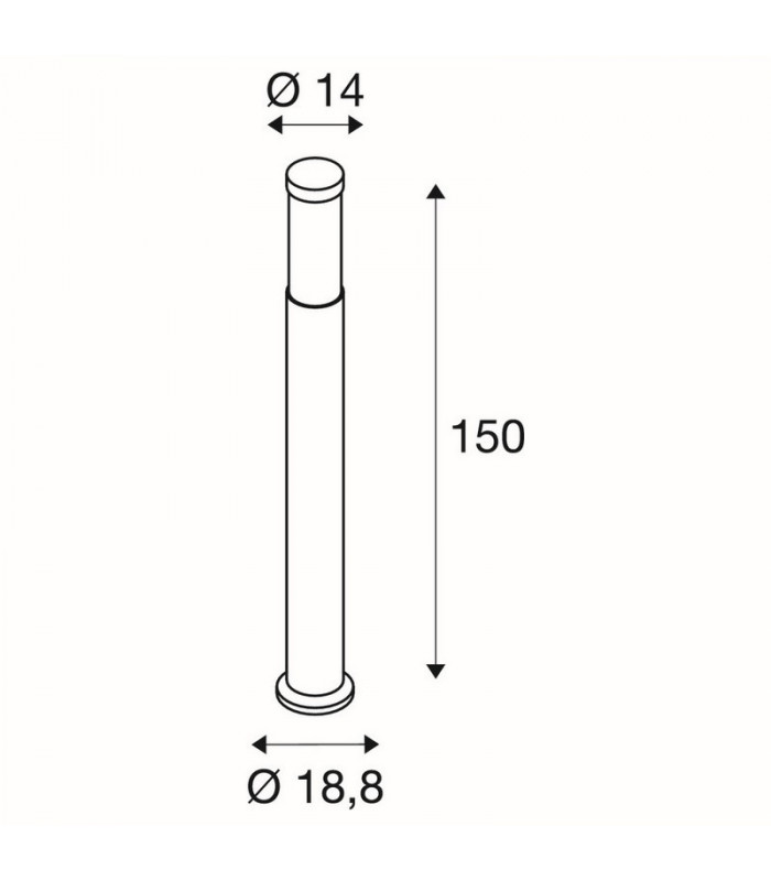 LED Outdoor Standing Light, Ip44, Anthracite, 3000K