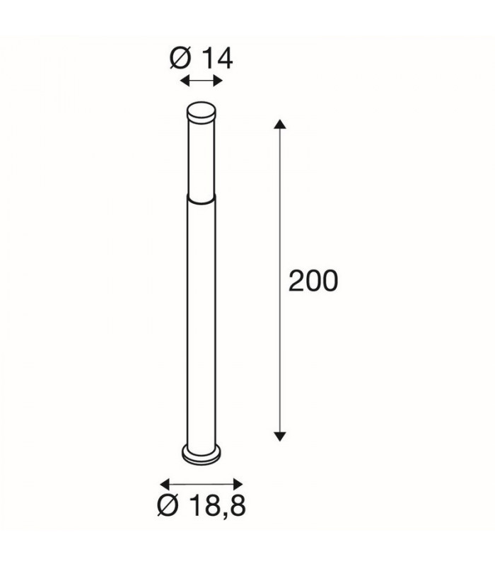 LED Outdoor Standing Light, Ip44, Anthracite, 3000K