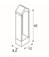 LED Outdoor Floor Stand, Anthracite, 3000K, IP65