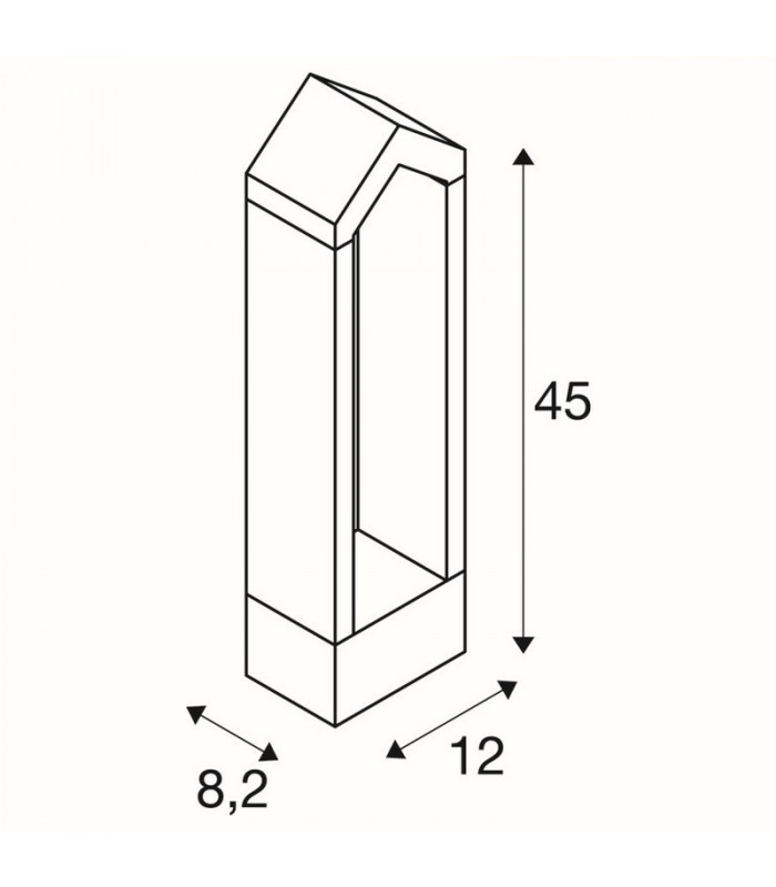 LED Outdoor Floor Stand, Anthracite, 3000K, IP65