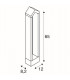 LED Outdoor Floor Stand, Anthracite, 3000K, IP65