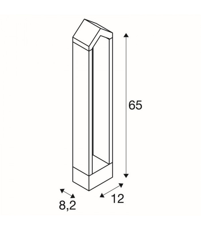 LED Outdoor Floor Stand, Anthracite, 3000K, IP65