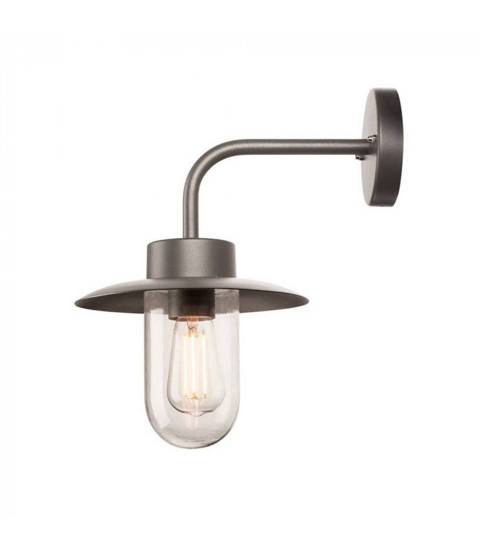 1 Light Outdoor Wall Light, Anthracite, Ip44, E27