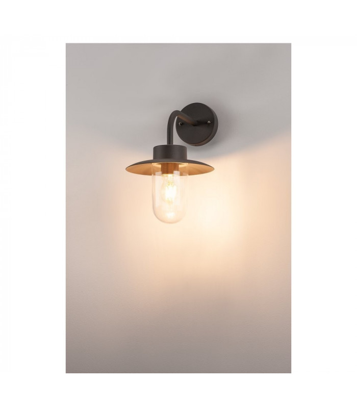 1 Light Outdoor Wall Light, Anthracite, Ip44, E27