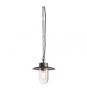 1 Light Outdoor Pendant Light, Anthracite, Ip44, E27
