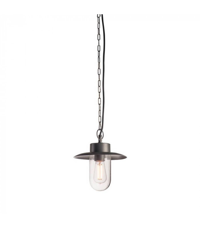 1 Light Outdoor Pendant Light, Anthracite, Ip44, E27
