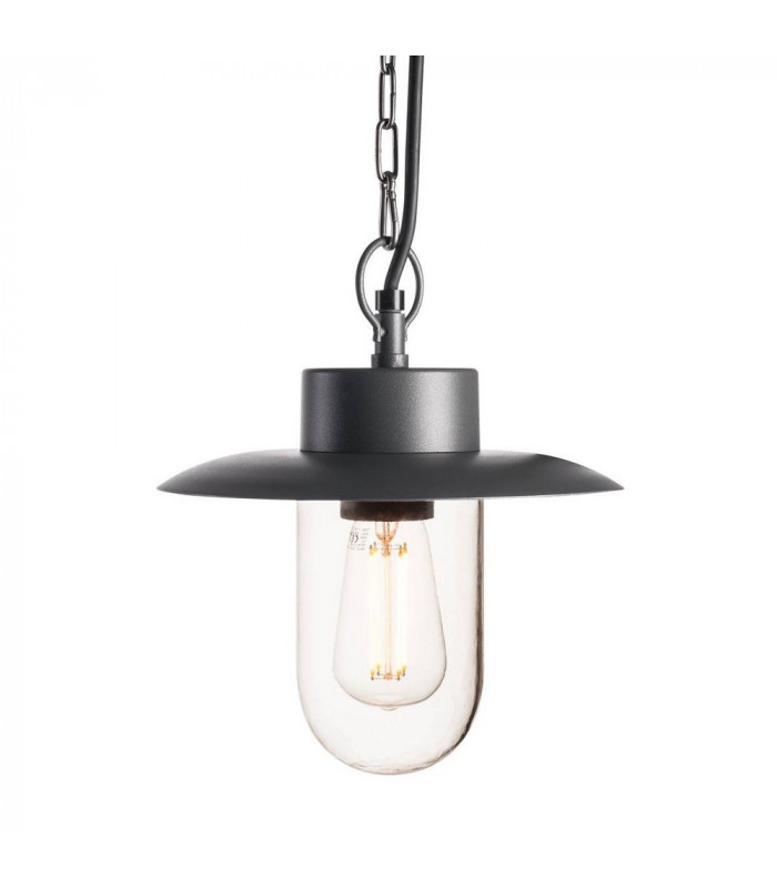 1 Light Outdoor Pendant Light, Anthracite, Ip44, E27