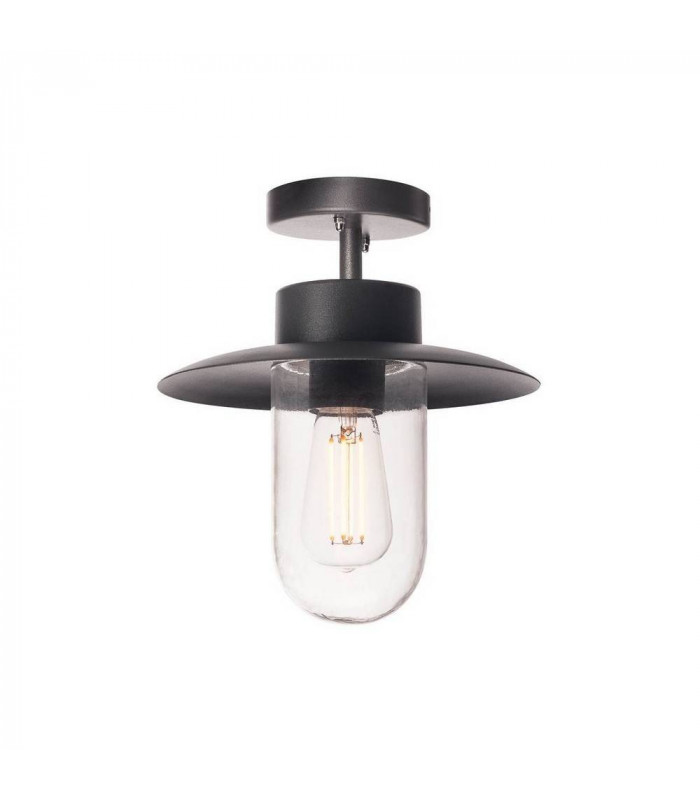 1 Light Outdoor Ceiling Light, Anthracite, Ip44, E27