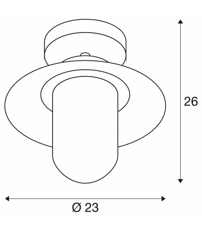 1 Light Outdoor Ceiling Light, Anthracite, Ip44, E27