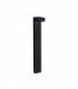 2 Light Outdoor Tall Bollard Black IP44, G9