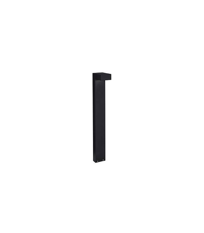2 Light Outdoor Tall Bollard Black IP44, G9