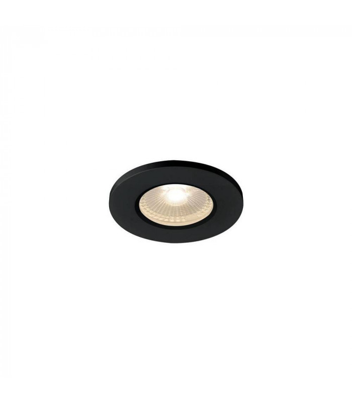 LED Recessed Fire Rated Ceiling Downlight, Black, 3000K, Dimmable, Ip65