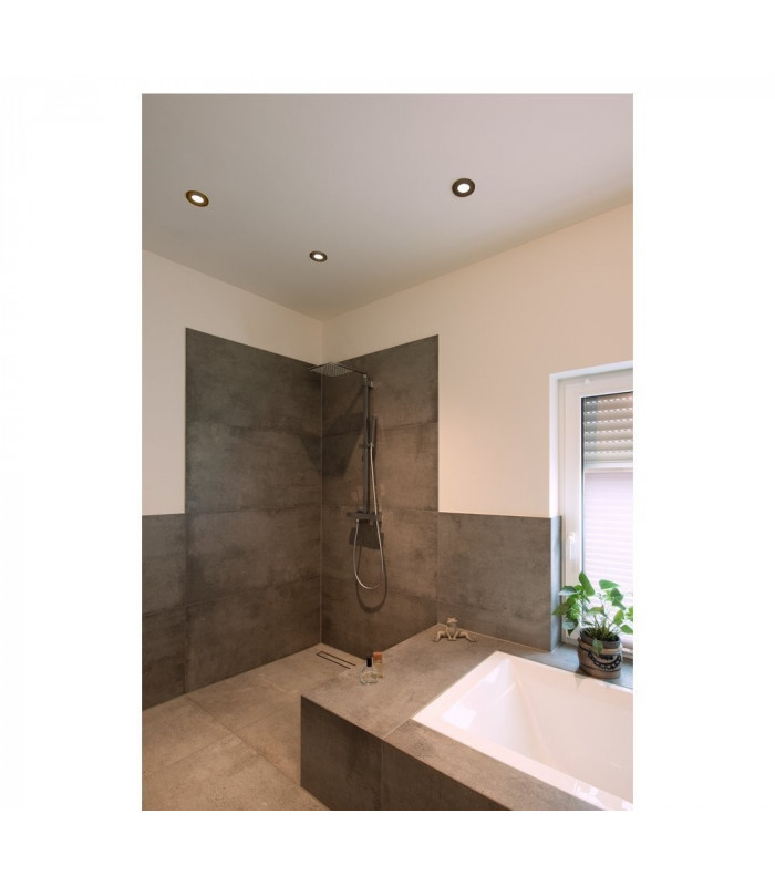 LED Recessed Fire Rated Ceiling Downlight, Black, 3000K, Dimmable, Ip65