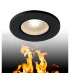 LED Recessed Fire Rated Ceiling Downlight, Black, 3000K, Dimmable, Ip65