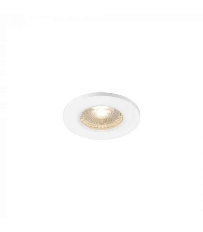 LED Recessed Fire Rated Ceiling Downlight, White, 3000K, Dimmable, Ip65