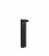 2 Light Small Outdoor Bollard Black IP44, G9