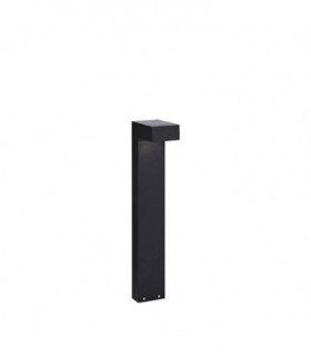 2 Light Small Outdoor Bollard Black IP44, G9