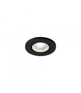 LED Recessed Fire Rated Ceiling Downlight, Black, 4000K, Dimmable, Ip65