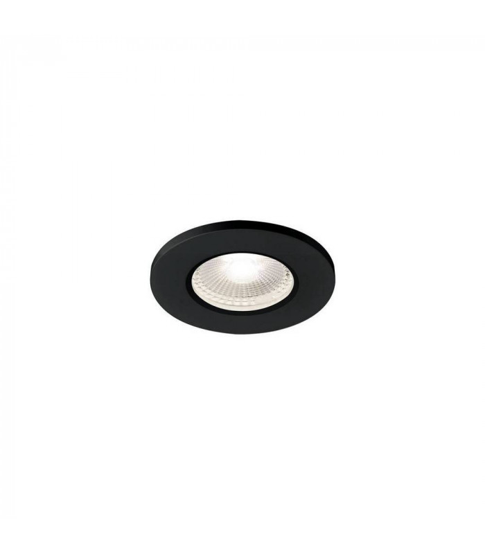 LED Recessed Fire Rated Ceiling Downlight, Black, 4000K, Dimmable, Ip65