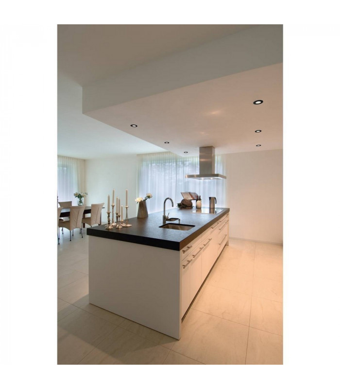 LED Recessed Fire Rated Ceiling Downlight, Black, 4000K, Dimmable, Ip65