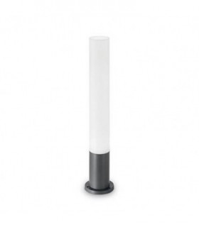 1 Light Round Outdoor Bollard Anthracite IP44