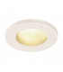 Outdoor Round Recessed Spotlight, White, IP65