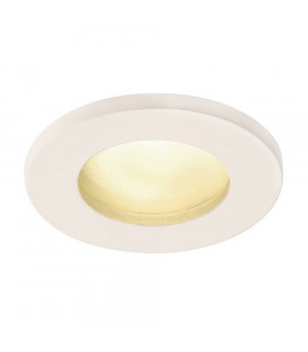 Outdoor Round Recessed Spotlight, White, IP65