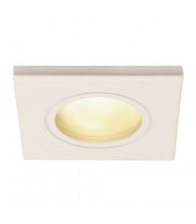 Outdoor Square Recessed Spotlight, White, IP65